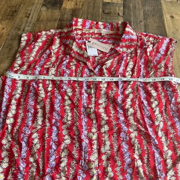 NWT PHILOSOPHY BUTTON UP 💯 rayon Shirt size L - Picture 5 of 8